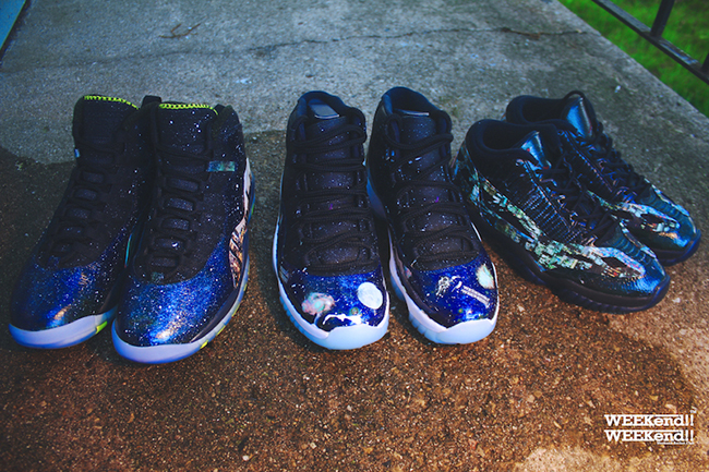 Air Jordan 10 11 Cosmos Custom Pack