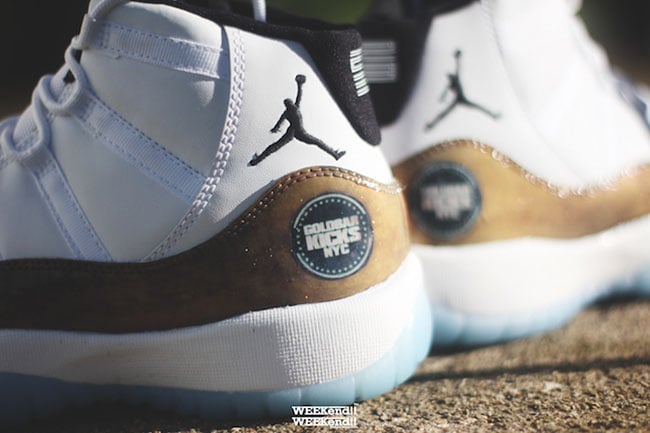 Air Jordan 11 Gold Bar Custom