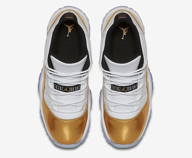 Air Jordan 11 Low GS White Gold Oly