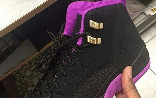 Air Jordan 12 Black Purple