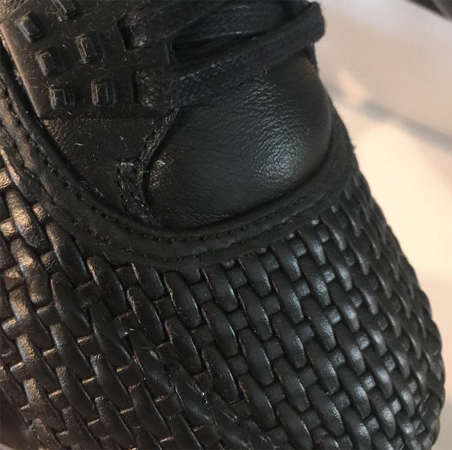 black woven jordans