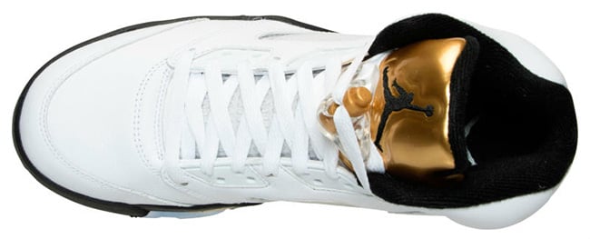 Air Jordan 5 Retro Olympic Gold Medal Tongue