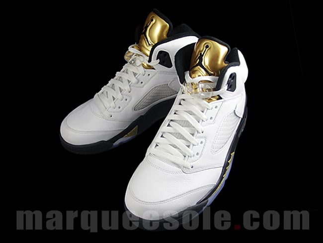 Gold Medal Tongue Air Jordan 5 Olympic