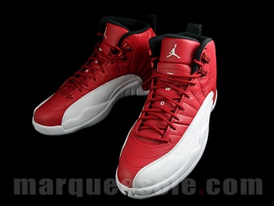 jordan 12 gym red and white