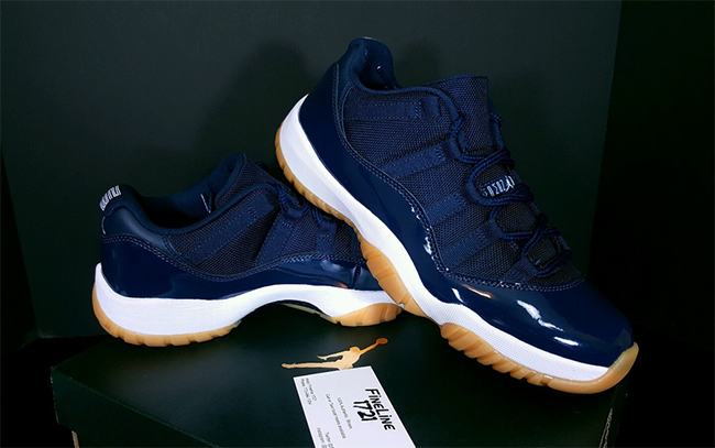 Navy Gum Jordan 11 Low Release