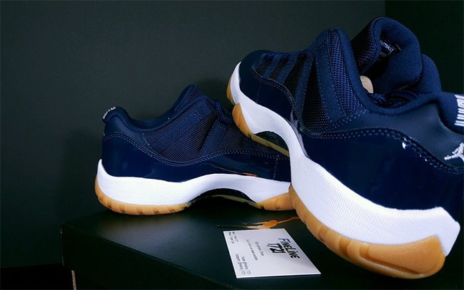 Navy Gum Jordan 11 Low Release