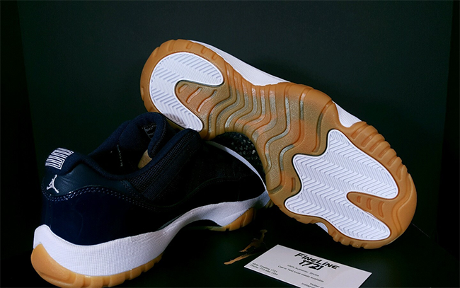 Navy Gum Jordan 11 Low Release