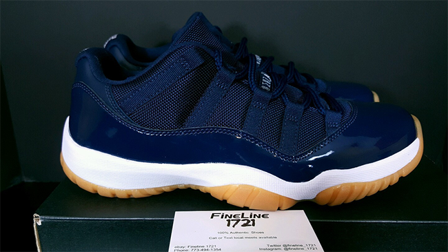 Navy Gum Jordan 11 Low Release