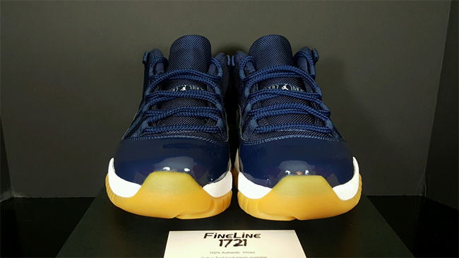 Navy Gum Jordan 11 Low Release