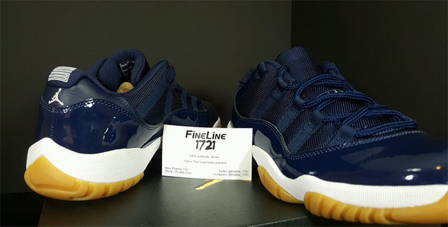 Navy Gum Jordan 11 Low Release