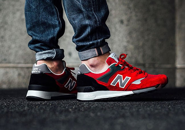 New Balance 577 Made in England Red Black