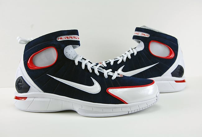 Nike Air Zoom Huarache 2K4 UCONN Midnight Navy University Red Review On Feet