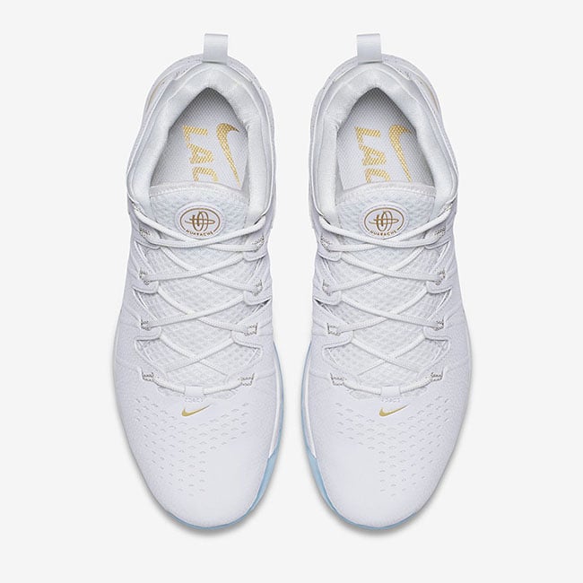 Nike Huarache 4 Turf Lacrosse White Gold