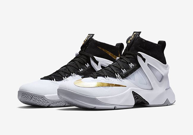 Nike LeBron Ambassador 8 White Black Gold