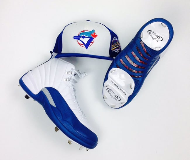 Russell Martin Air Jordan 12 French Blue Cleats