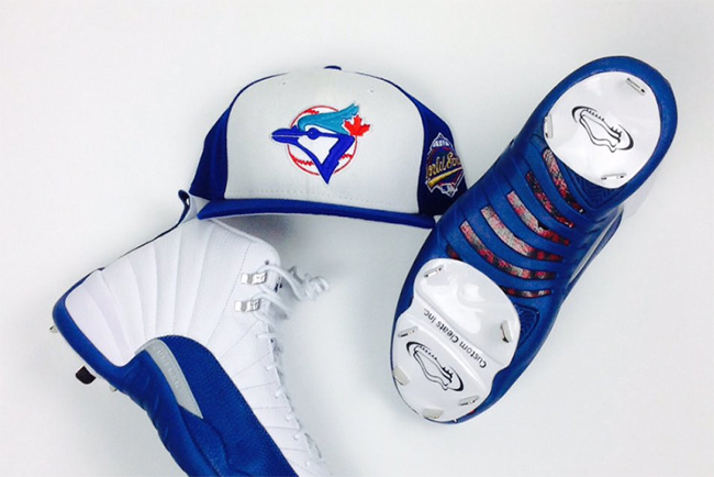Russell Martin Air Jordan 12 French Blue Cleats