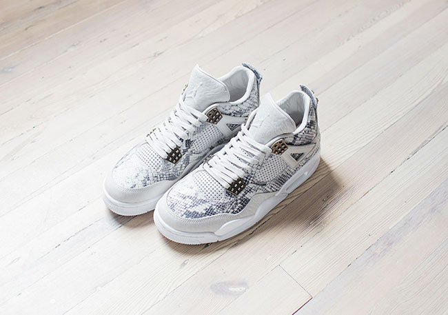 Snakeskin Air Jordan 4 Premium Light Bone