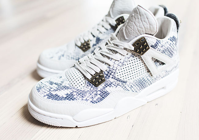 Snakeskin Air Jordan 4 Premium Light Bone