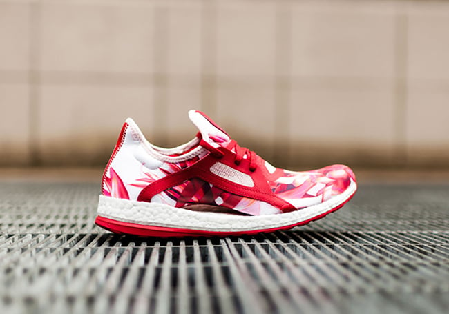 adidas Pure Boost X Power Red Flower Pedals
