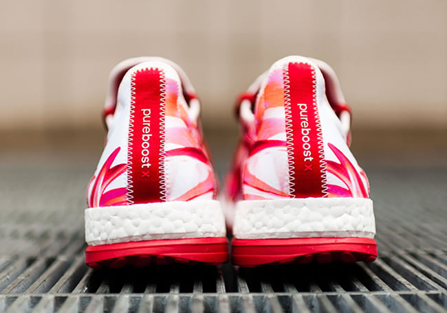 adidas Pure Boost X Power Red Flower Pedals