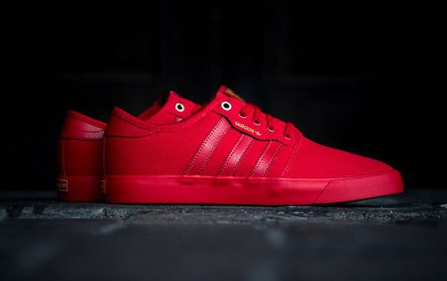 scarlet red adidas