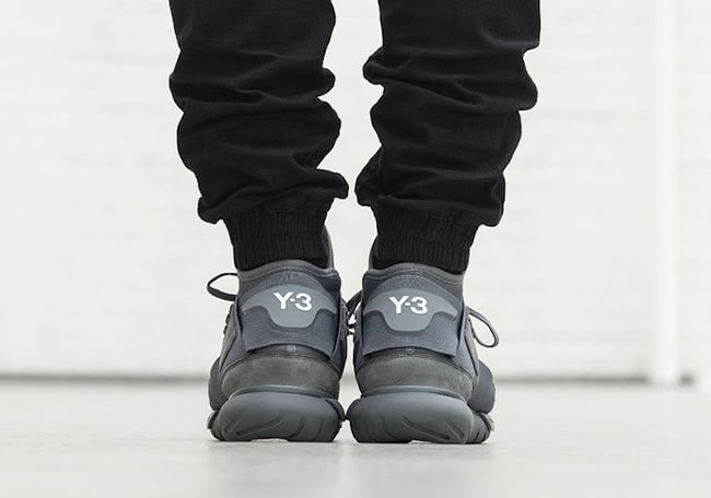 adidas Y-3 Qasa High Vista Grey On Feet