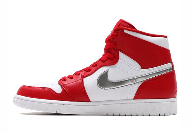 Air Jordan 1 High Gym Red Metallic Silver White