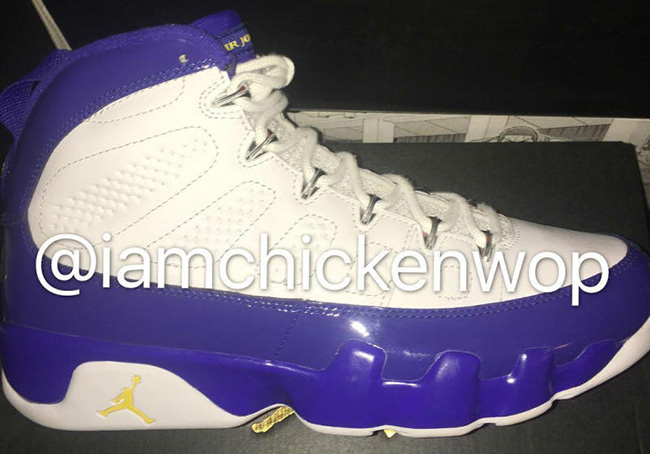 purple and yellow jordan 9