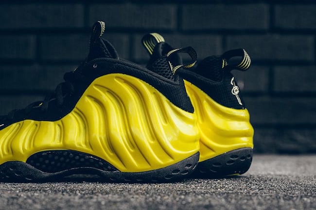 nike foamposite black and yellow