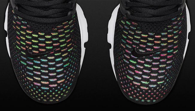 nike presto black flyknit multicolor