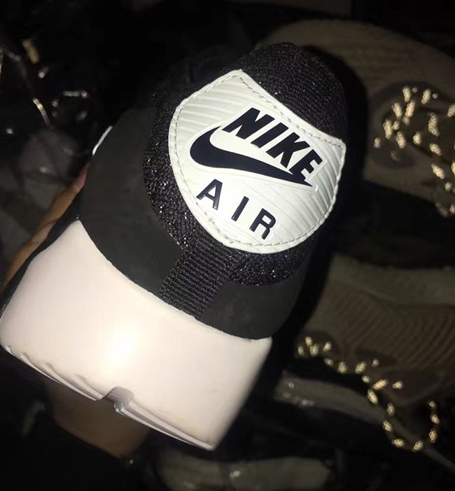 Nike Flyknit Air Max 90 Black Grey