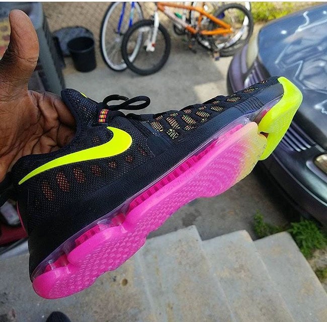 Nike KD 9 Multicolor Pink Yellow