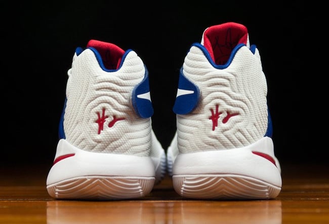 kyrie 2 red white blue