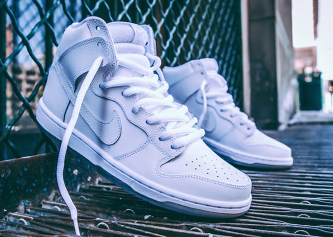 White Covers the Latest Nike SB Dunk High