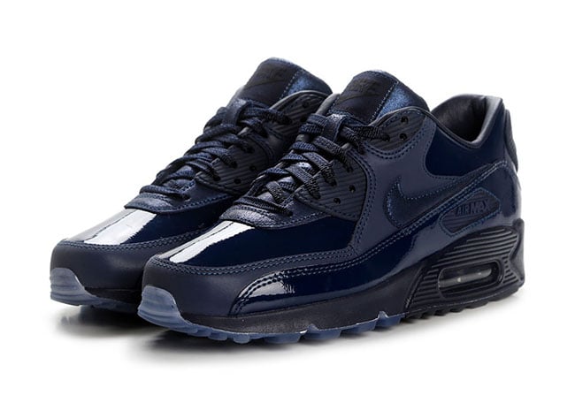 women's black patent leather nike air max 90