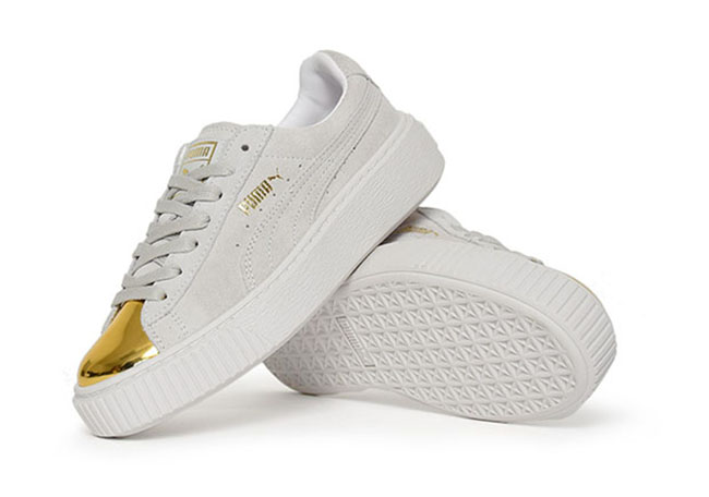 Puma Suede Platform Gold Toe Pack