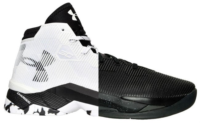 curry 2 black and white