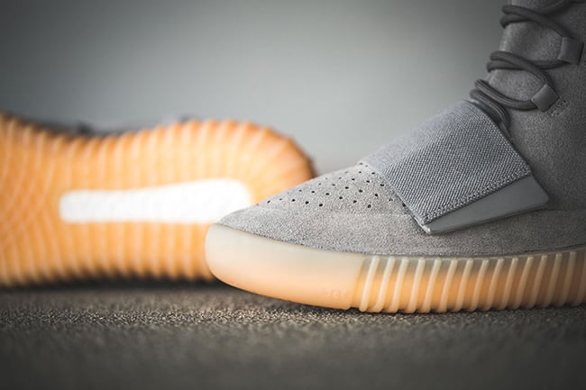 Yeezy 750 Boost Light Grey On Feet