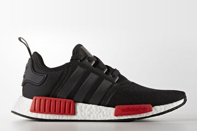 adidas nmd red white black