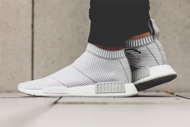 adidas NMD City Sock Whiteout On Feet