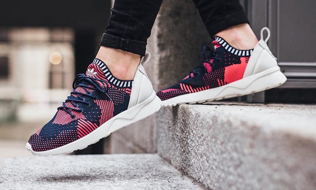 adidas zx flux primeknit red