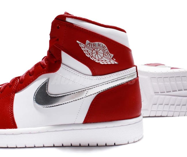 Air Jordan 1 High Olympic Gym Red Silver White