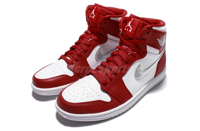 white and red jordan 1 high