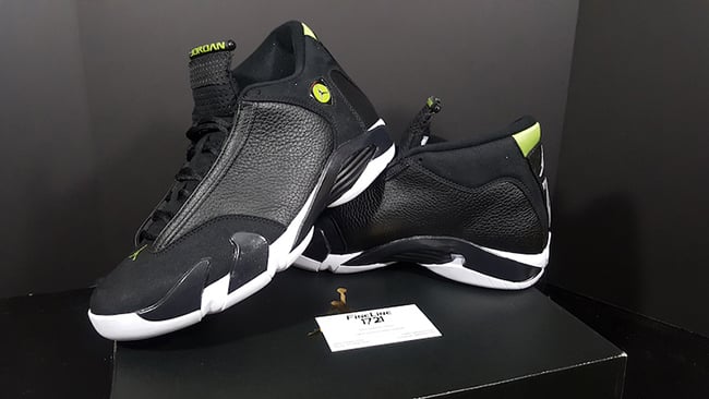 Air Jordan 14 Retro Indiglo Vivid Green