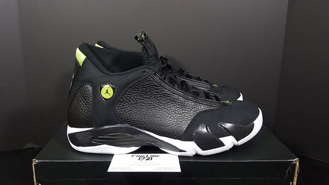 jordan 14 black lime green