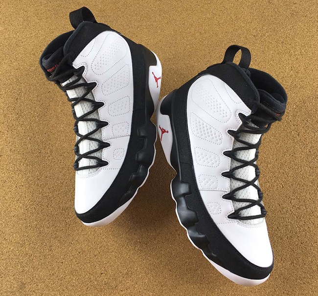 Air Jordan 9 OG White Black Red Retro 2016