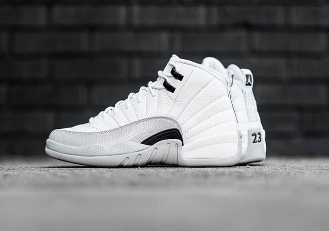 Barons Air Jordan 12 GS White Black Grey