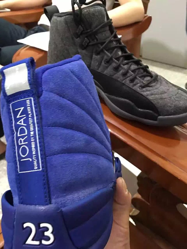 Blue Air Jordan 12 Premium Suede