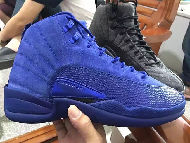 Blue Air Jordan 12 Premium Suede