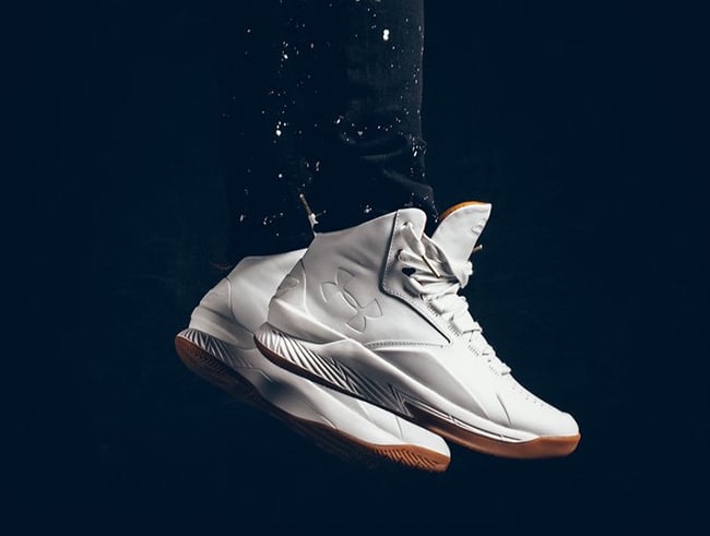 Curry Lux White Leather